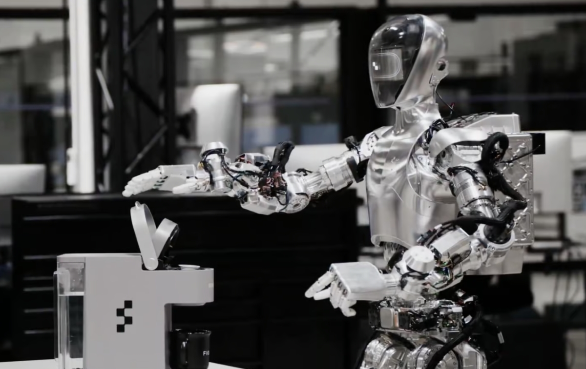 humanoidalny robot w fabryce BMW