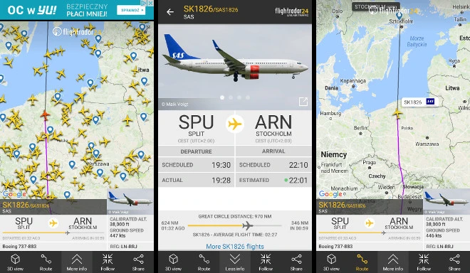 Flightradar24 Flight Tracker – zmień swój smartfon w wieżę kontroli lotów