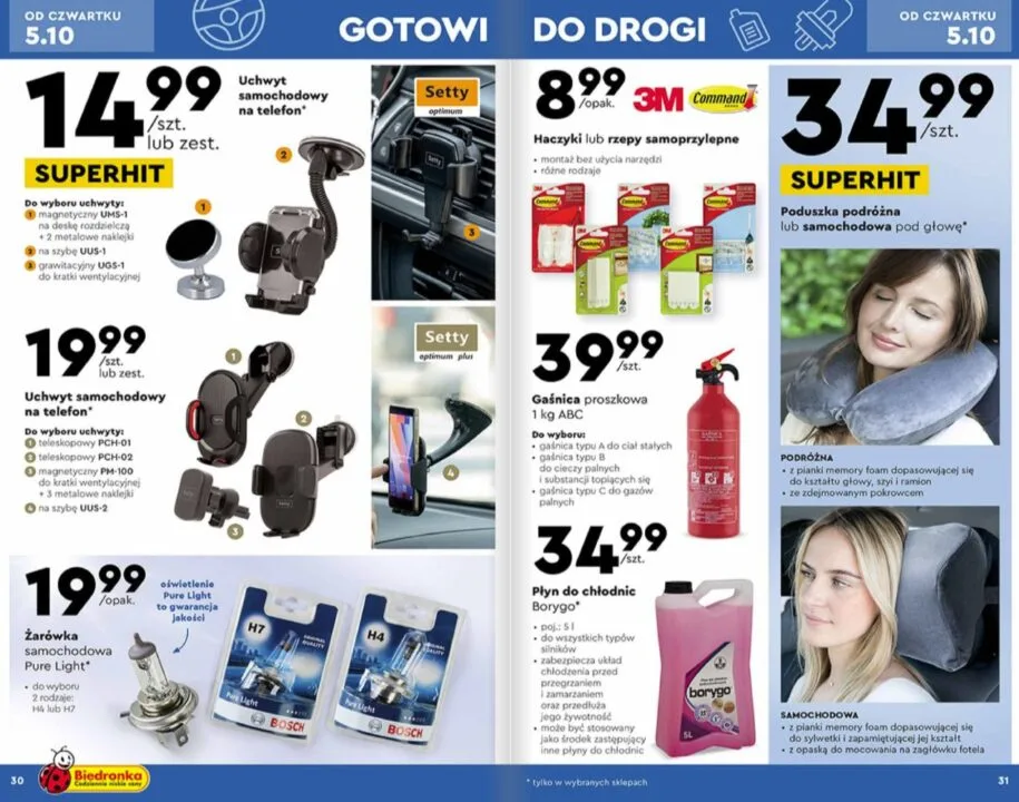 Gadżety dla kierowców w Biedronce