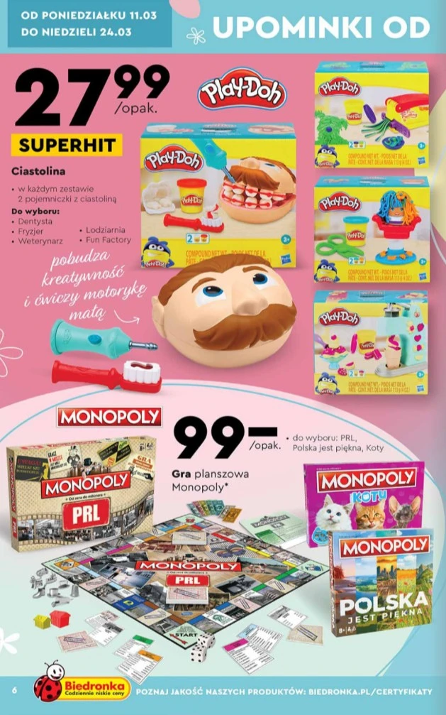 Wyprzedaż w sklepach Biedronka pomysł na prezent wielkanoc