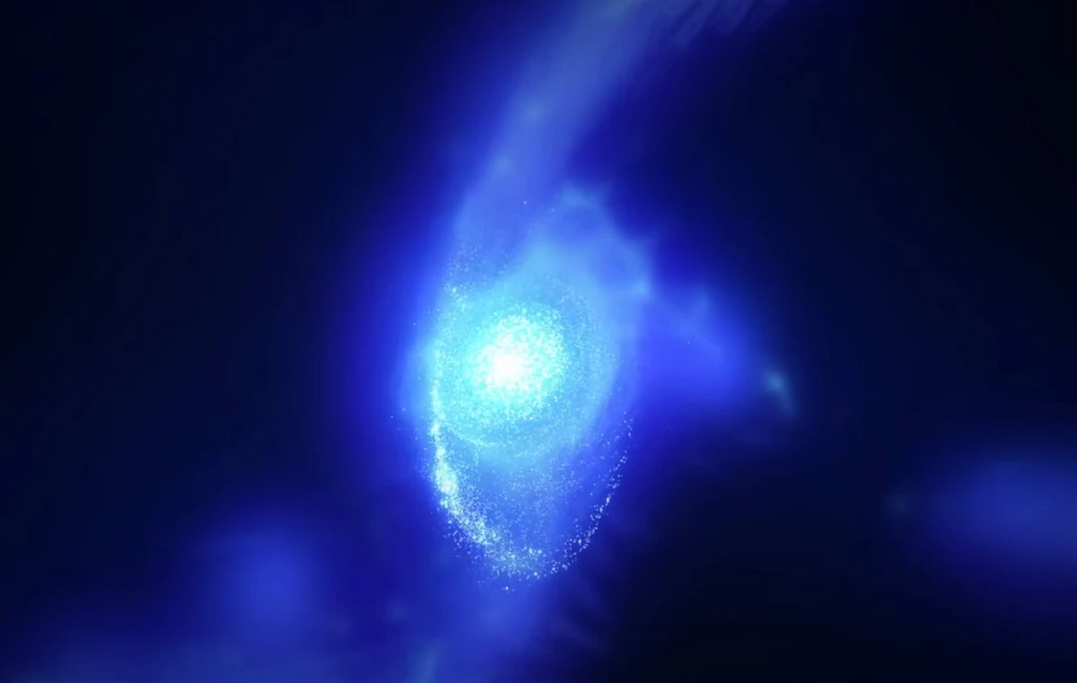 Astronomowie zmierzyli tempo rotacji galaktyki z początków Wszechświata