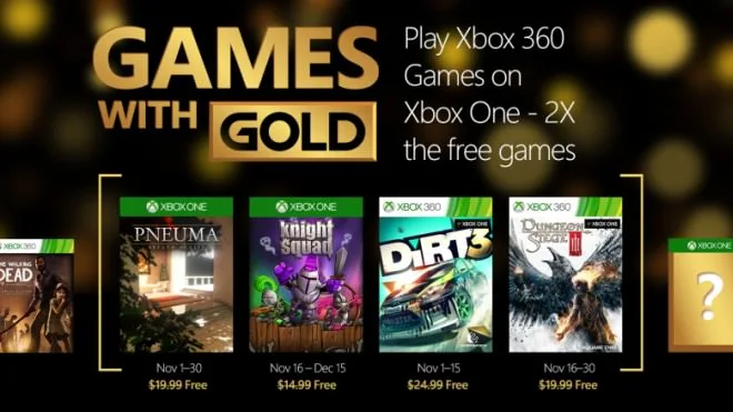 Games with Gold – w co na Xboksie zagramy w listopadzie?