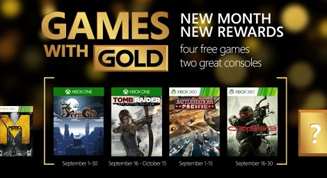 Games with Gold – znamy ofertę na wrzesień