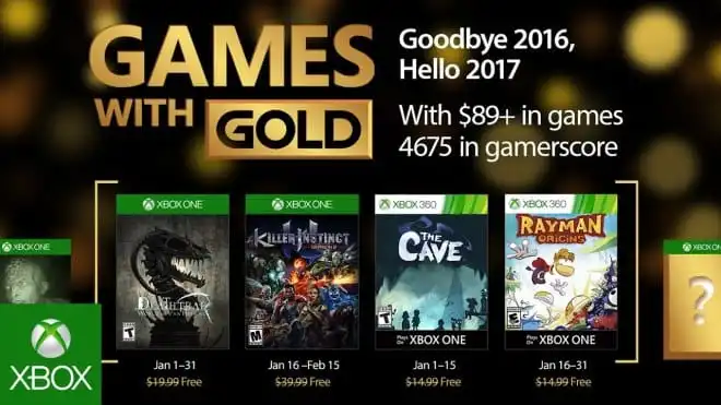 Microsoft ujawnia ofertę Games with Gold na styczeń