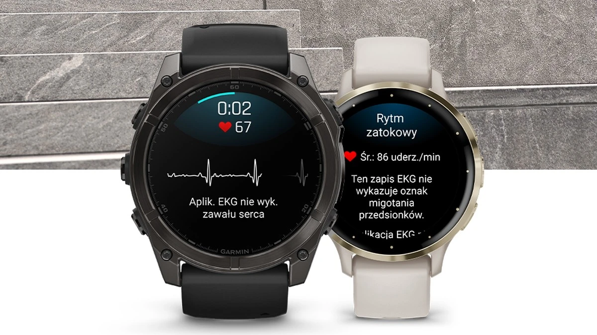 Zegarki Garmin w końcu z EKG w Polsce. Te modele dostaną aktualizację