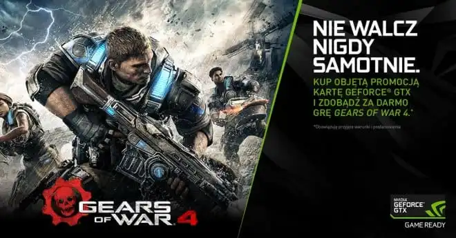 Gears of War 4 dodawane do kart graficznych Nvidii