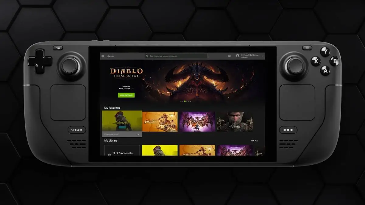 Nadchodzi ekspansja GeForce NOW. Steam Deck i headsety VR