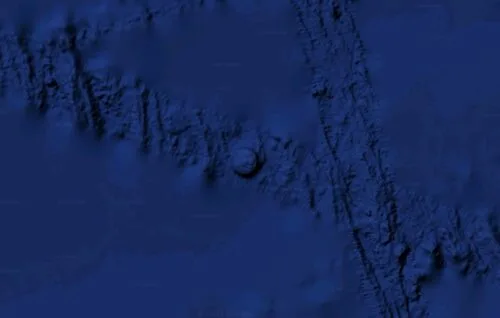 Na dnie oceanu w Google Earth odnaleziono dziwny kształt. Nie, to raczej nie UFO