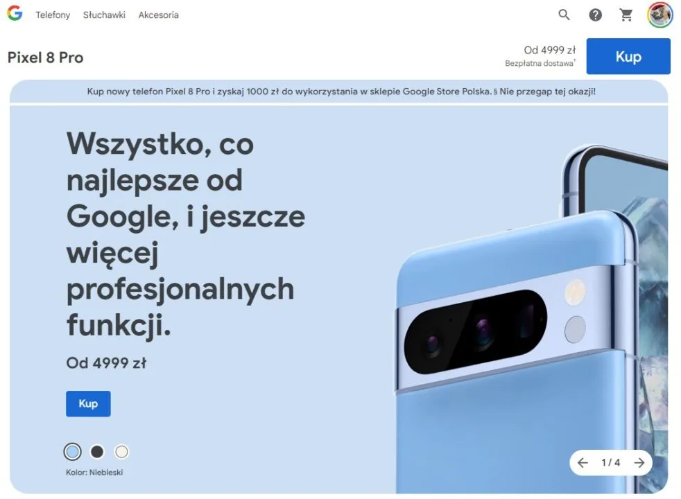 cena google pixel 8 pro w Polsce