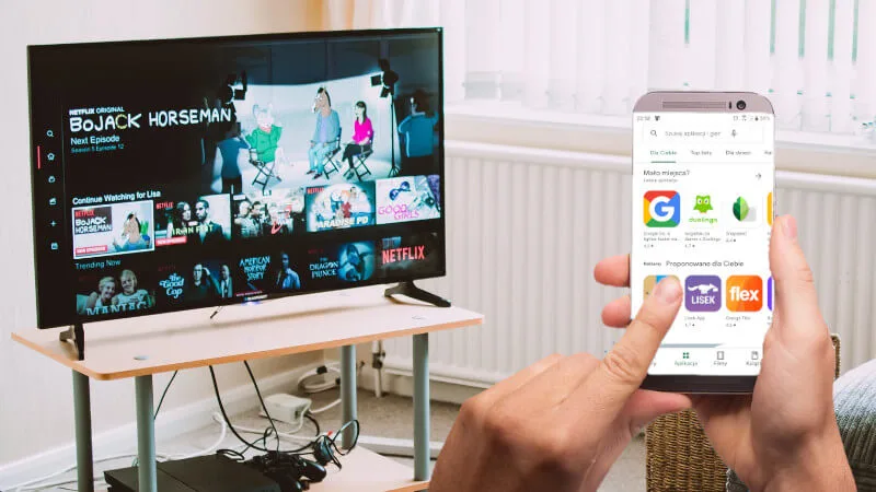 Zainstaluj aplikacje na Android TV i Google TV zdalnie wprost z Google Play na telefonie