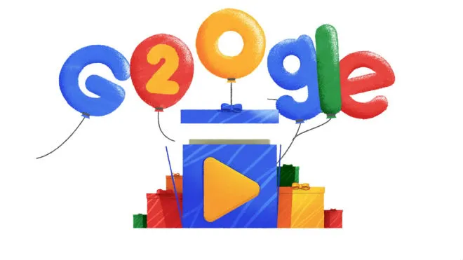 Google świętuje 20 urodziny w oryginalny sposób. Zobaczcie sami