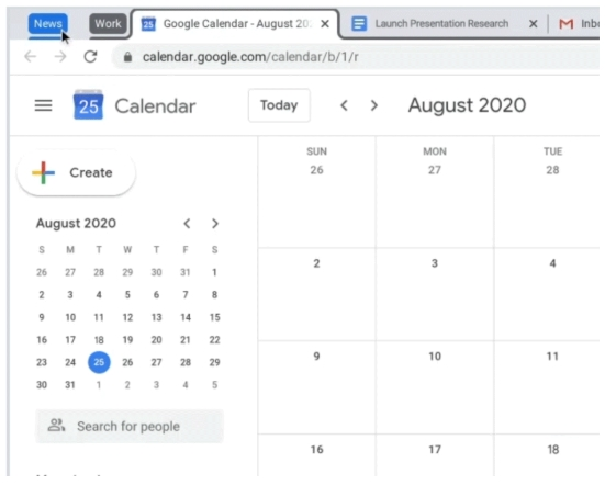 google chrome 85 grupy 1