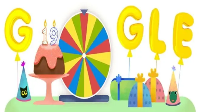 Google świętuje 19. urodziny. W Doodle pojawiło się 19 gier