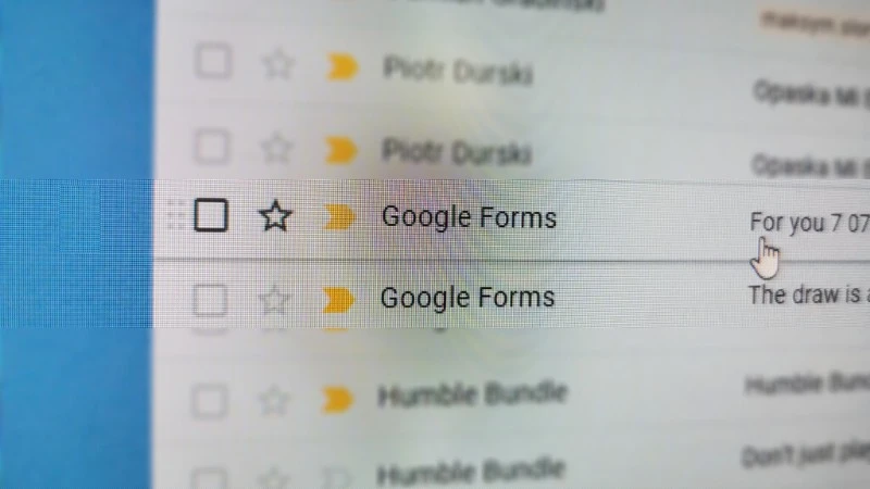 Mail od Google Forms? To scam, oszustwo