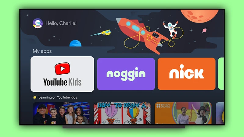 Google TV z personalizowanymi profilami dla dzieci