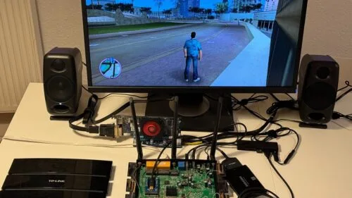 GTA Vice City włączone na starym routerze. Musicie to zobaczyć