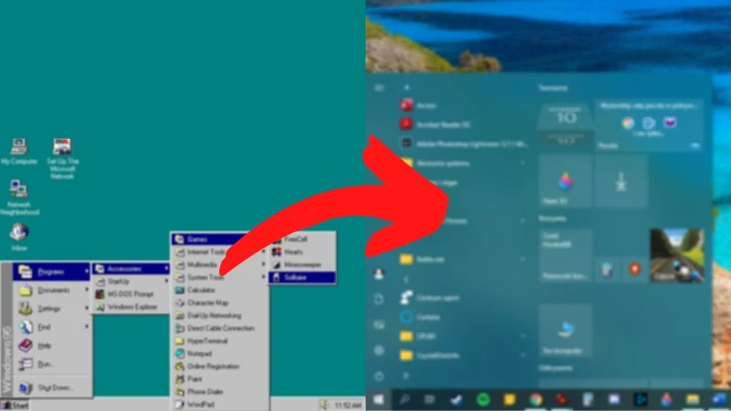 Ewolucja Menu Start – od Windows 95 po Windows 10