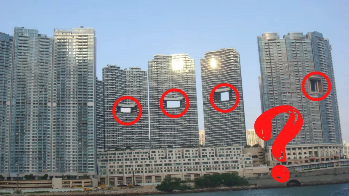 Dlaczego budynki w Hongkongu mają dziury? Odpowiedź Cię zaskoczy