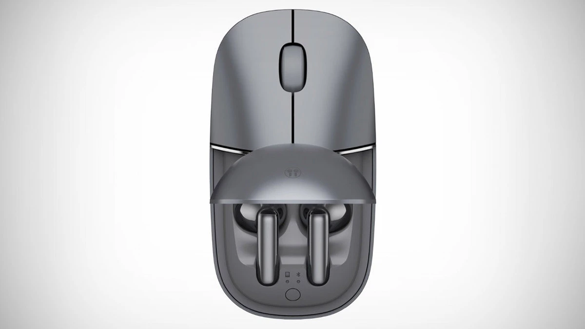 Koniec bałaganu na biurku? Ta mysz ma wbudowane słuchawki TWS