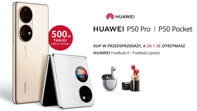 Premiera Huawei P50 Pro ze świetnym aparatem i składanego Huawei P50 Pocket