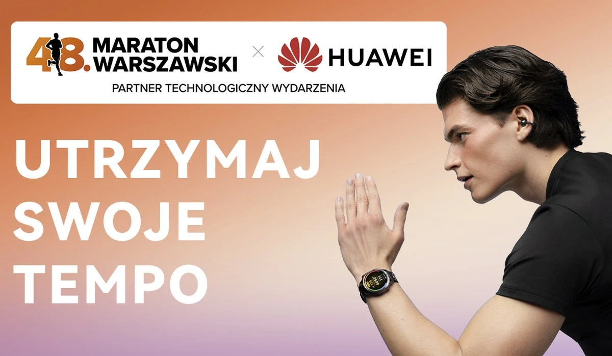 Huawei partnerem 48. Maratonu Warszawskiego. Biegacze poczują to na trasie