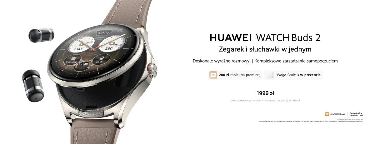 Cena i dostępność HUAWEI WATCH Buds 2 w Polsce