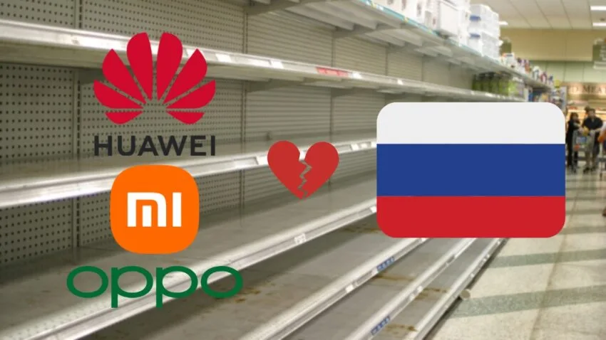 Huawei, Oppo i Xiaomi zmniejszają dostawy smartfonów do Rosji