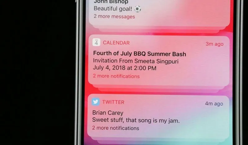 iOS 12 Powiadomienia