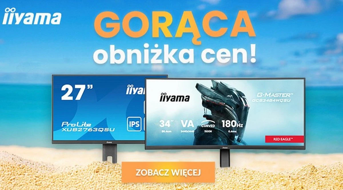 Wakacyjna wyprzedaż iiyama. Popularne monitory mocno przecenione
