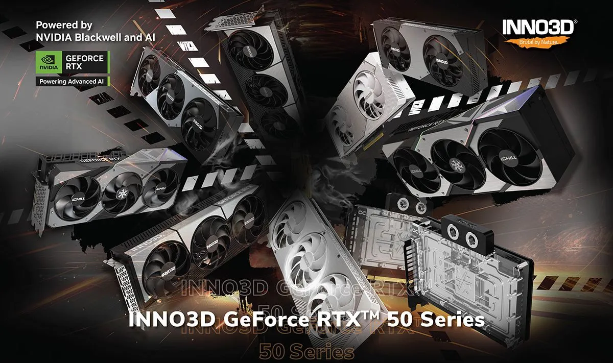 INNO3D pokazało wszystkie autorskie karty NVIDIA GeForce RTX 50