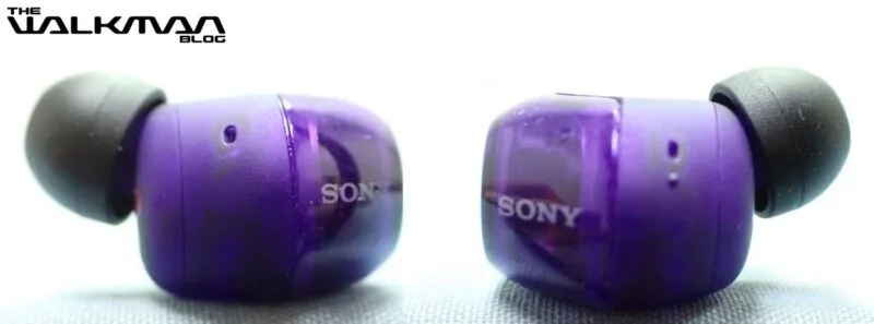 Słuchawki Sony - widok od góry.