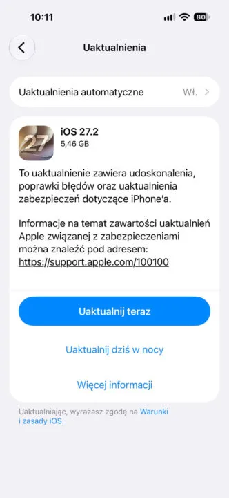 iOS 27.2