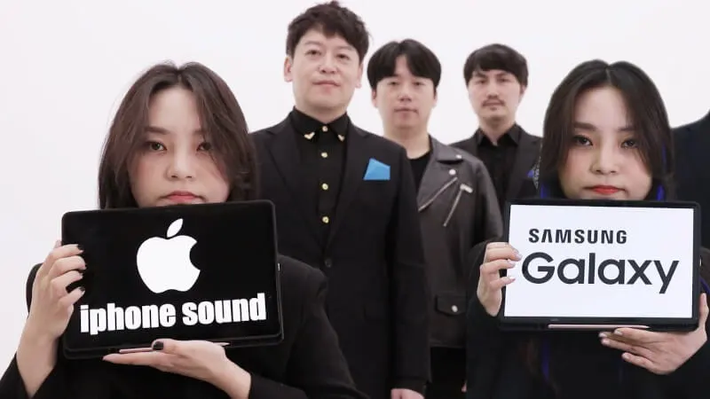 Dźwięki Samsunga i Apple naśladowane przez ludzi. Posłuchaj iPhonów i Galaxy S