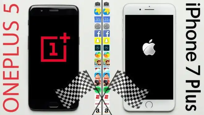 OnePlus 5 kontra iPhone 7 Plus. Który jest szybszy?