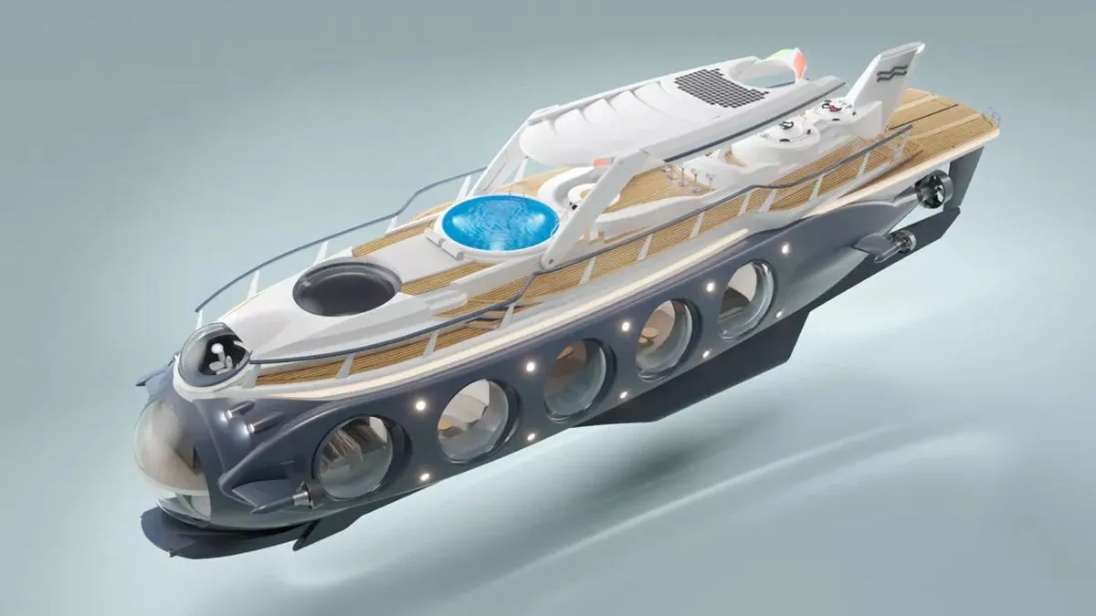 Ten luksusowy jacht może zamienić się w łódź podwodną