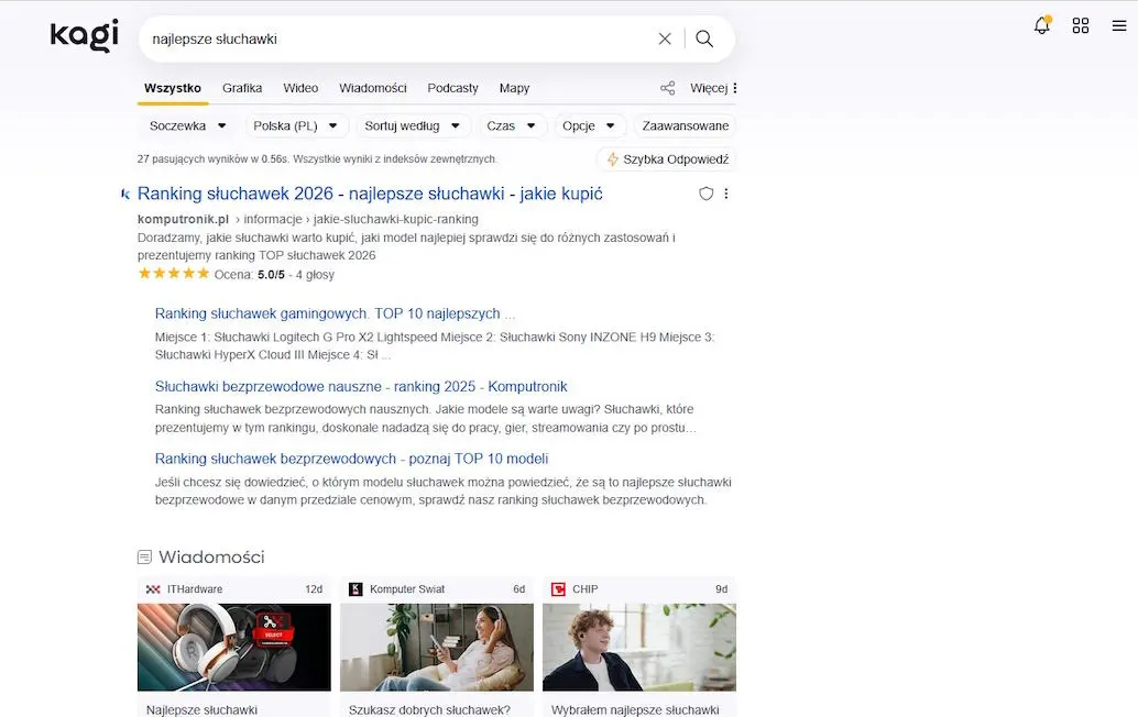 kagi alternatywa google