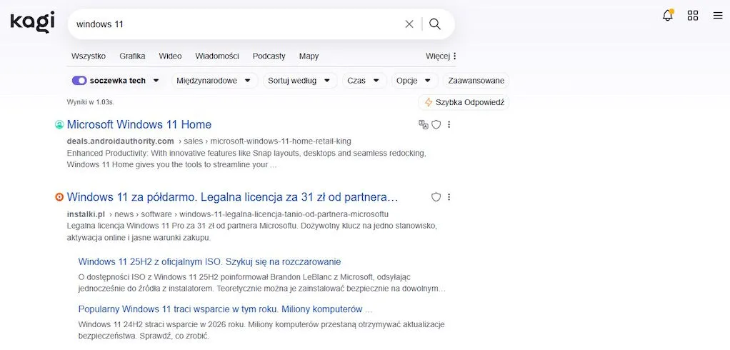 kagi alternatywa google
