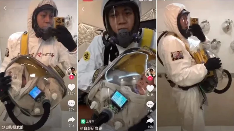 Chińczyk zbudował kapsułę rodem z Death Stranding, by chronić syna przed koronawirusem