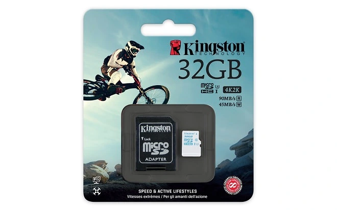 Kingston stworzył kartę microSD dla kamer sportowych