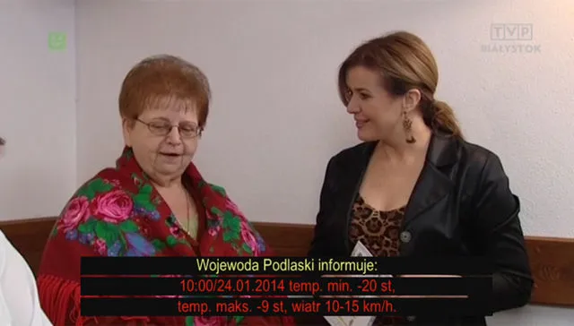 Komunikaty RSO na telewizorze