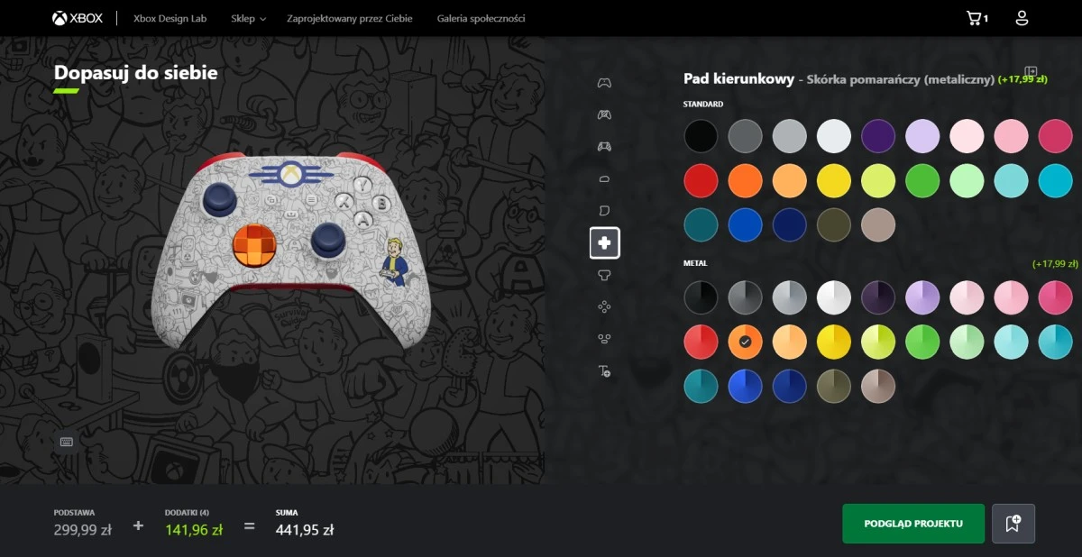 Xbox kontroler Fallout