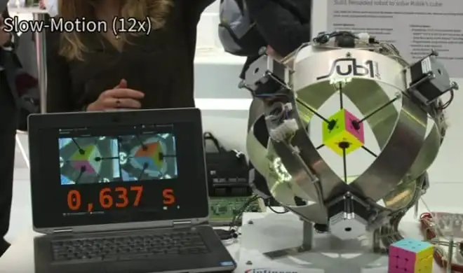 Robot ułożył kostkę Rubika w niespełna sekundę (wideo)