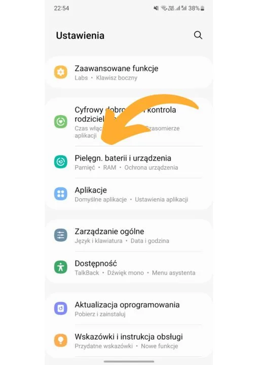 Sprawdzanie kondycji baterii na samsungu