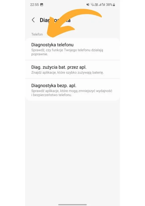 Sprawdzanie kondycji baterii na samsungu