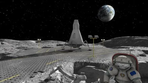 Naukowcy chcą tworzyć drogi na Księżycu z użyciem laserów