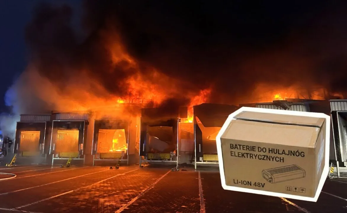 Pożar w Tarnowie Podgórnym. Przyczyną baterie do hulajnóg elektrycznych