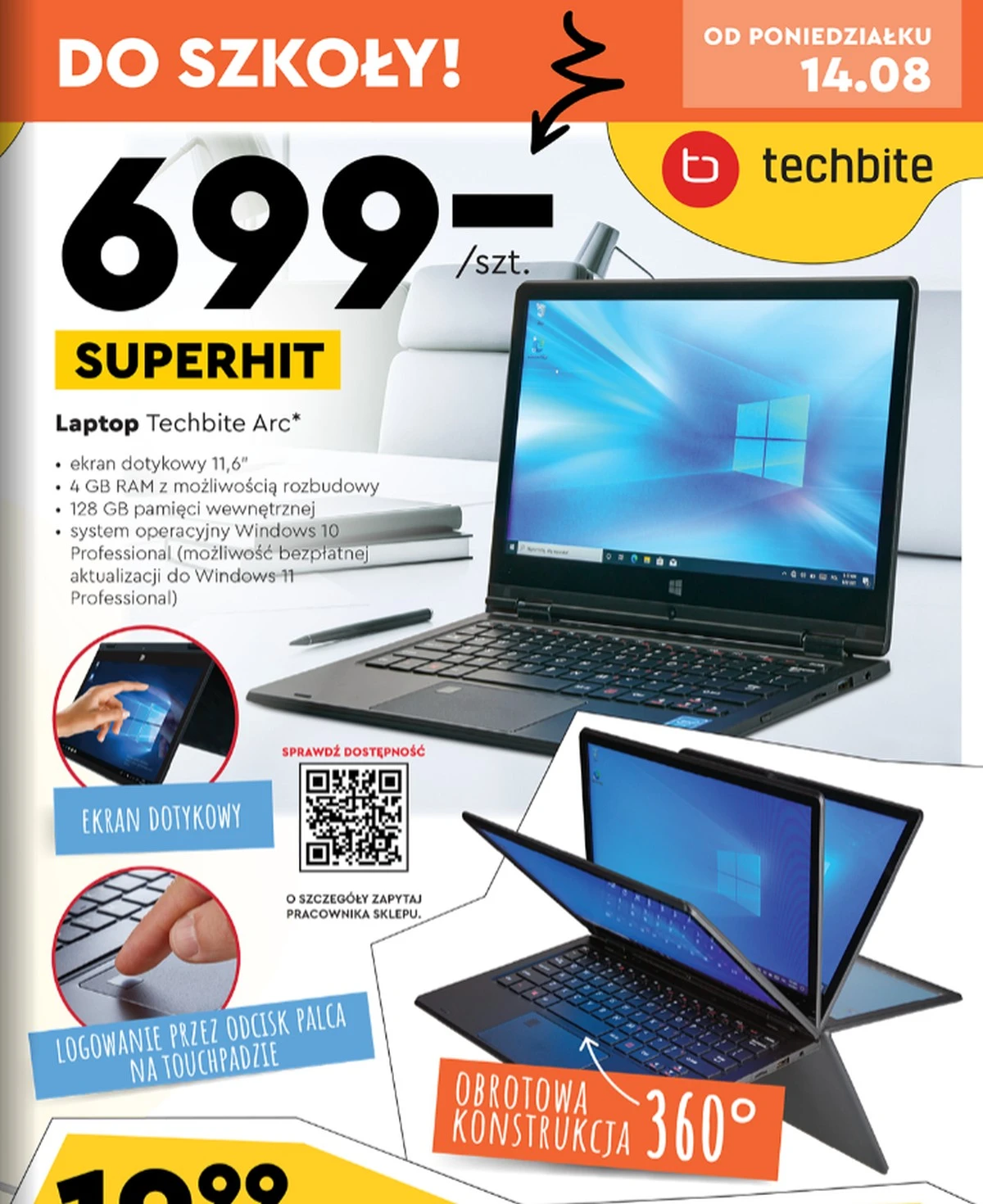 Laptopy za 699 złotych w Biedronce