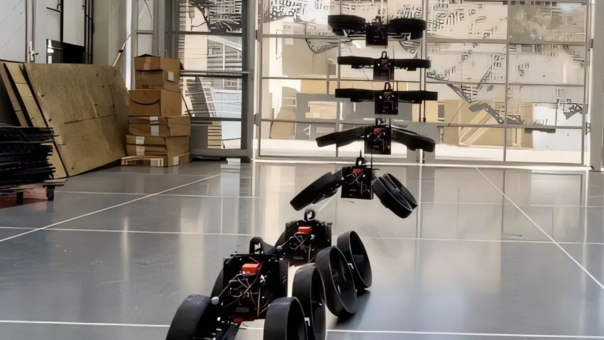 Ten robot to prawdziwy Transformer. Lata, ląduje i jedzie dalej bez zatrzymania