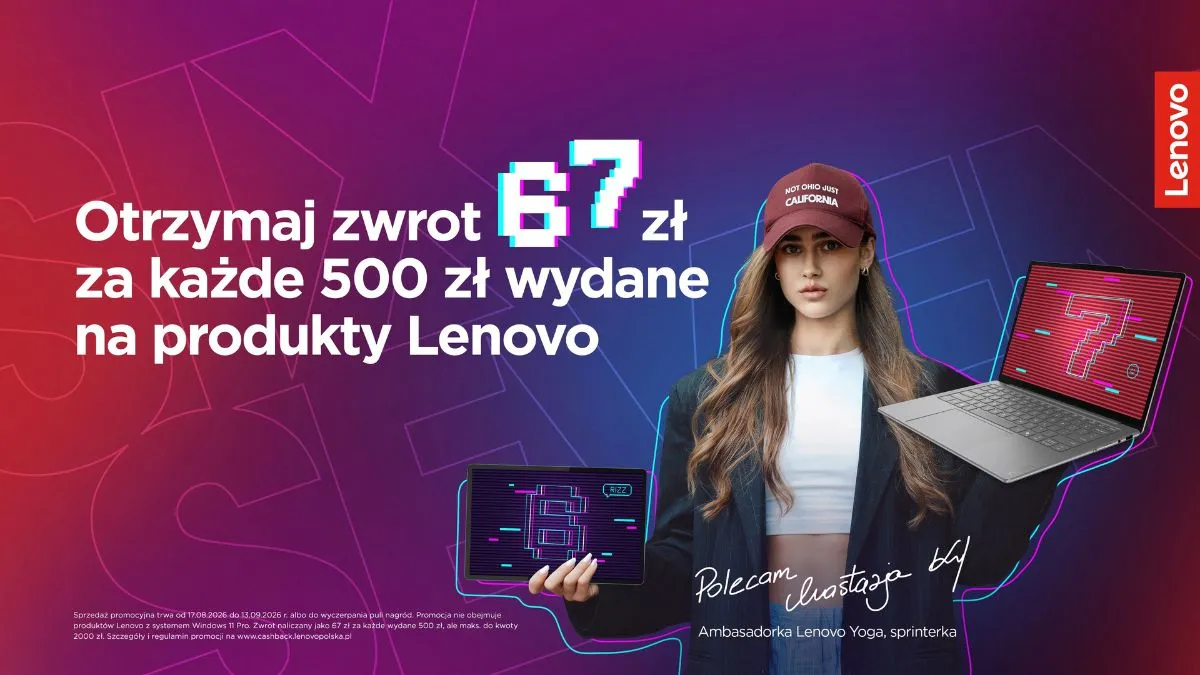 Powrót do szkoły? Lenovo oferuje choćby 2000 zł zwrotu za zakupy