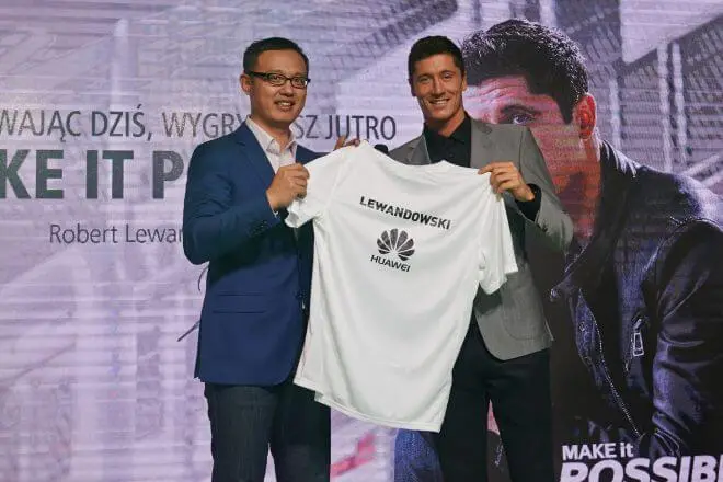Robert Lewandowski będzie promował markę Huawei